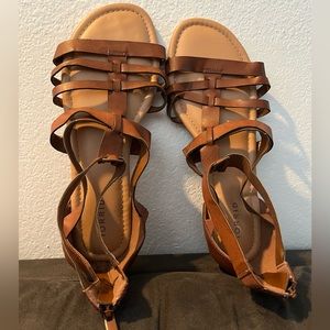 Brown gladiator torrid sandals size 11.5 NWOT